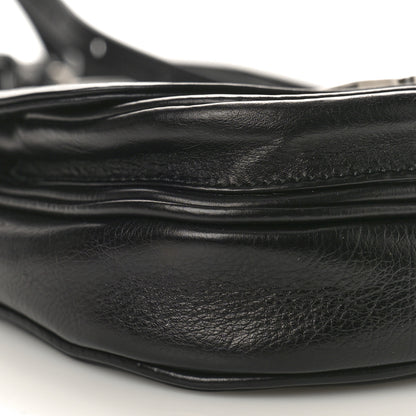 Balenciaga Calfskin Soft B Round Crossbody Bag XS Black 8 of 9