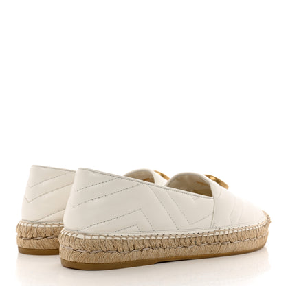 Gucci Nappa Matelasse GG Marmont Espadrilles 38 Great White 4 of 9