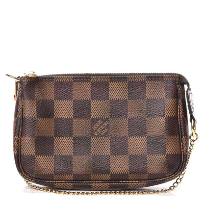 Louis Vuitton Damier Ebene Mini Pochette Accessories 1 of 8