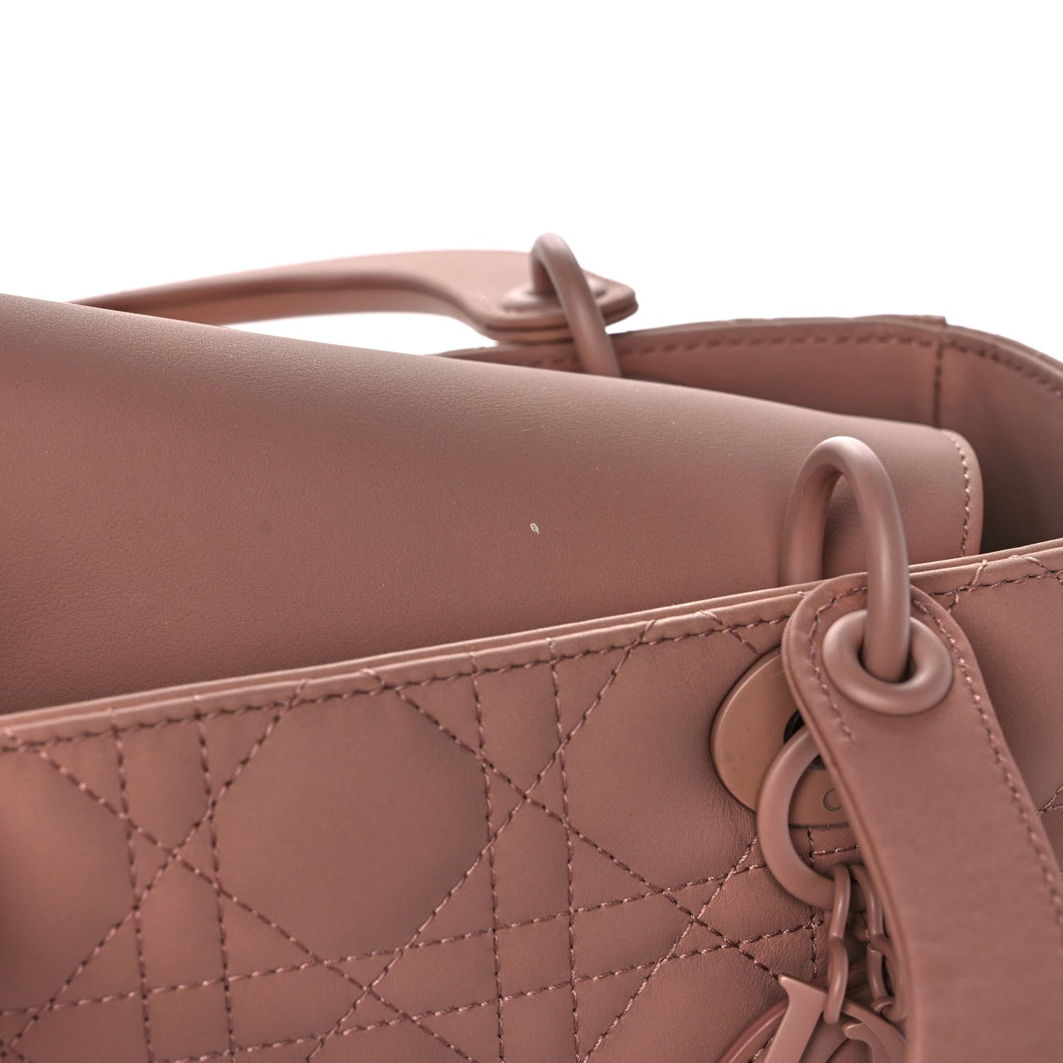 Christian Dior Ultra Matte Calfskin Cannage Medium Lady Dior Beige 16 of 18