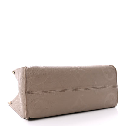 Louis Vuitton Empreinte Monogram Giant Onthego MM Tourterelle 4 of 18