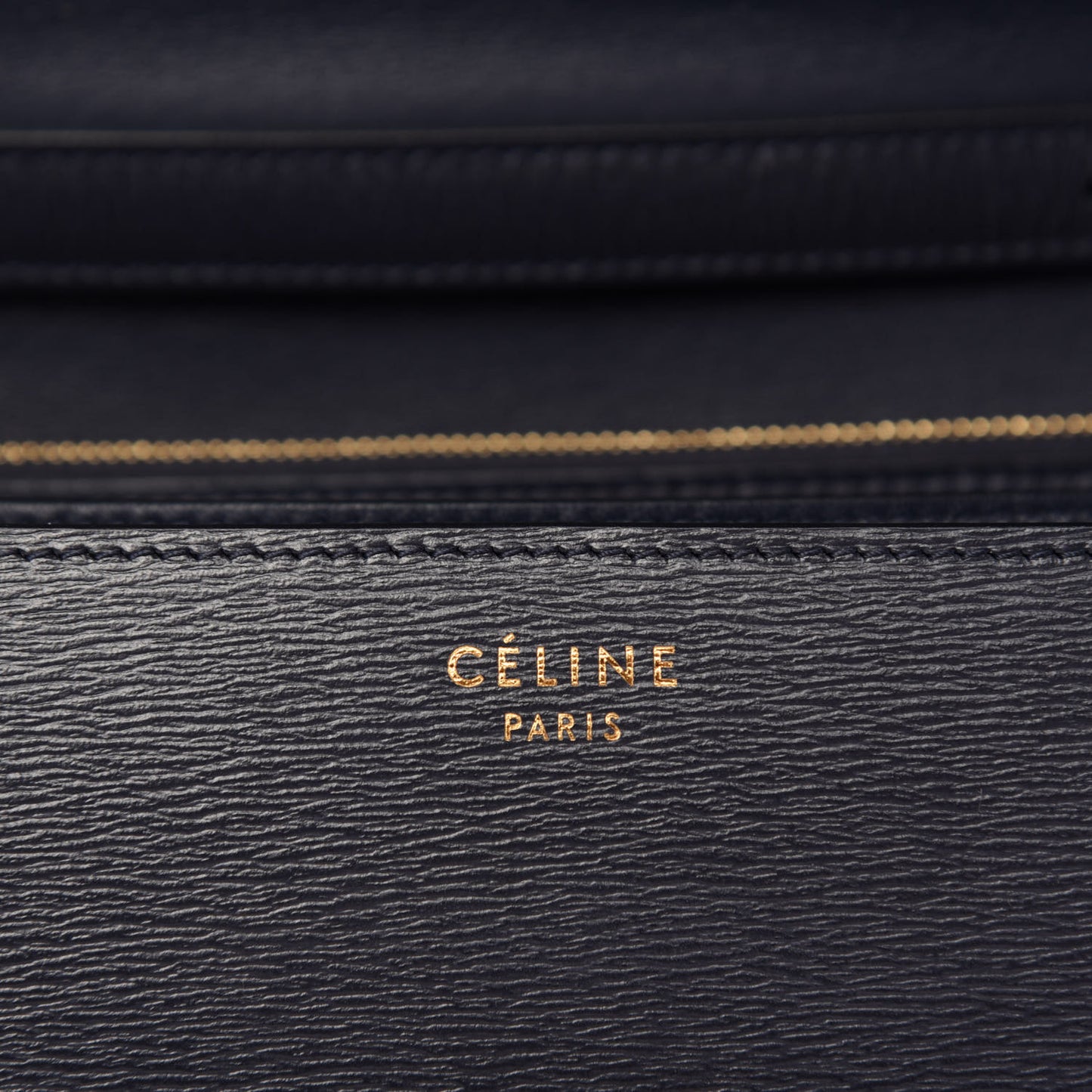 Liege Calfskin Medium Classic Box Flap Bag Dark Blue