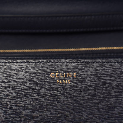 Celine Liege Calfskin Medium Classic Box Flap Bag Dark Blue 9 of 11
