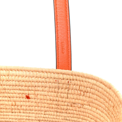 Loewe Raffia Square Mini Anagram Basket Tote Bag Natural 7 of 12