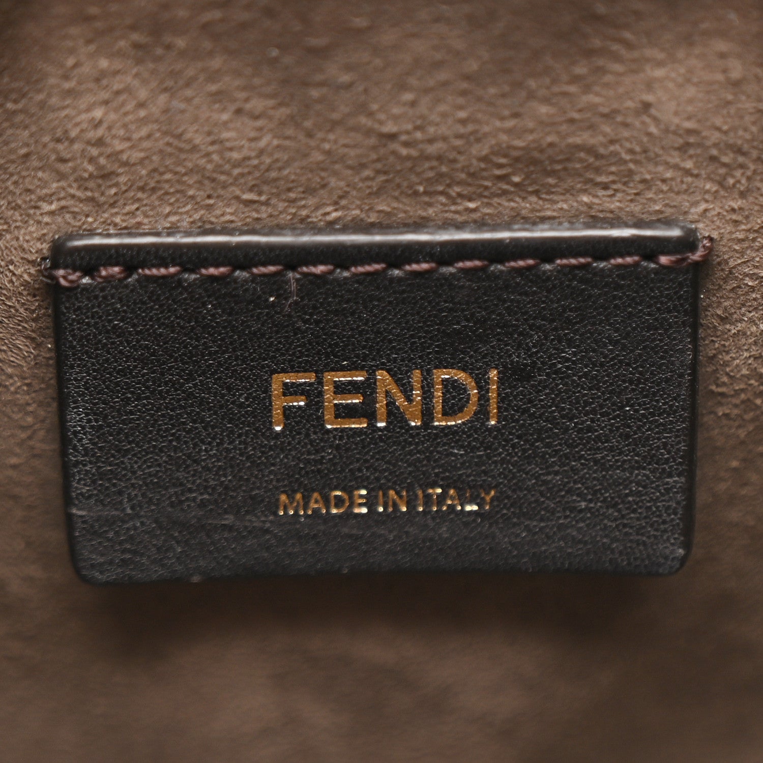 Fendi Vitello Liberty F is Fendi Bi-Color FF 1974 Embossed Mini Mon Tresor Bucket Bag Camelia Mandorlo 6 of 13