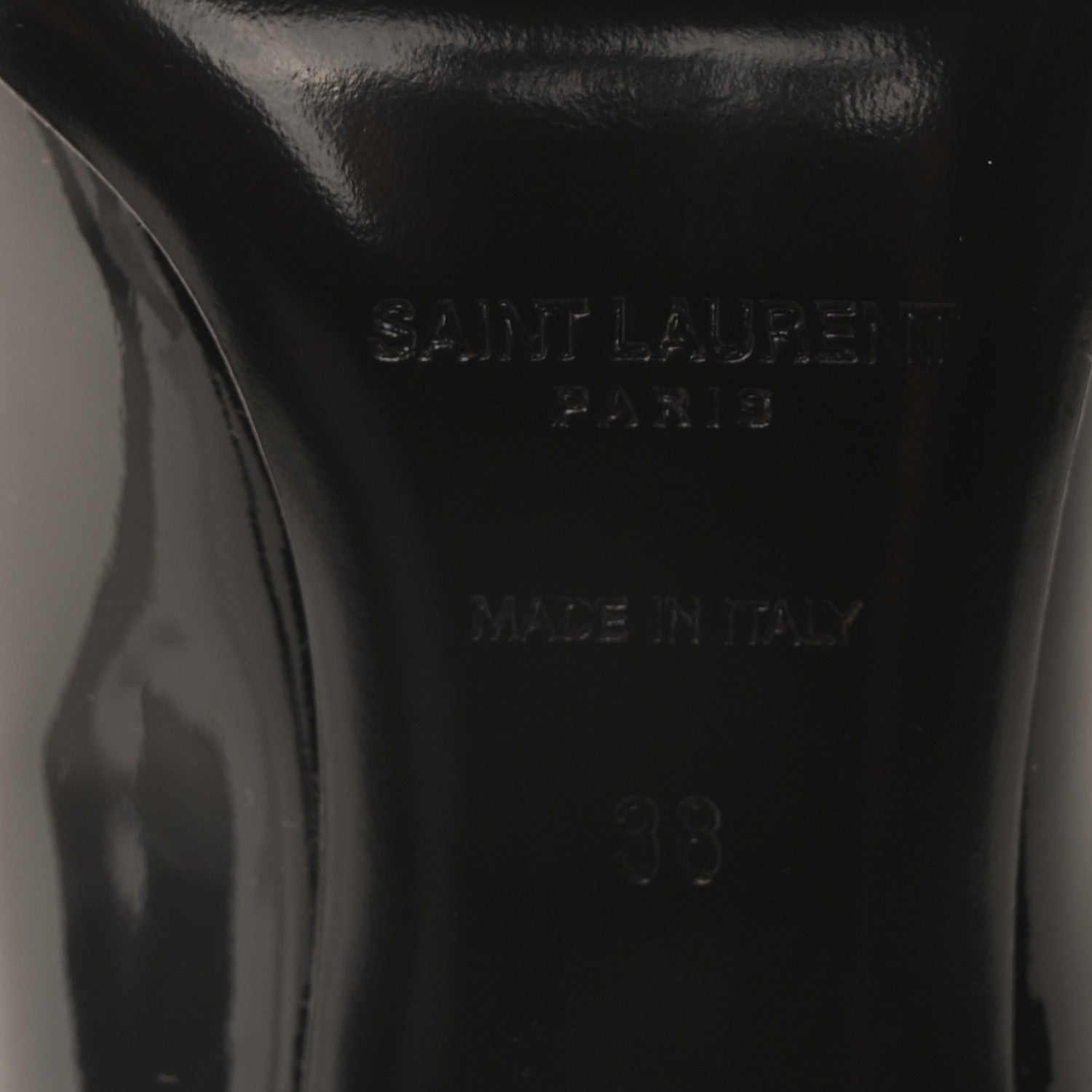 Saint Laurent Patent Opyum 85 Pumps 38 Black 7 of 8