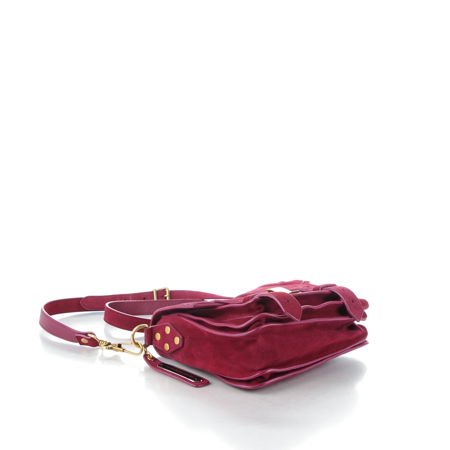 Suede PS1 Pouch Messenger Raspberry