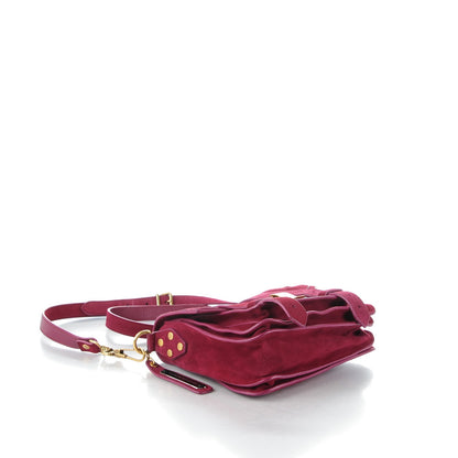 Proenza Schouler Suede PS1 Pouch Messenger Raspberry 4 of 8