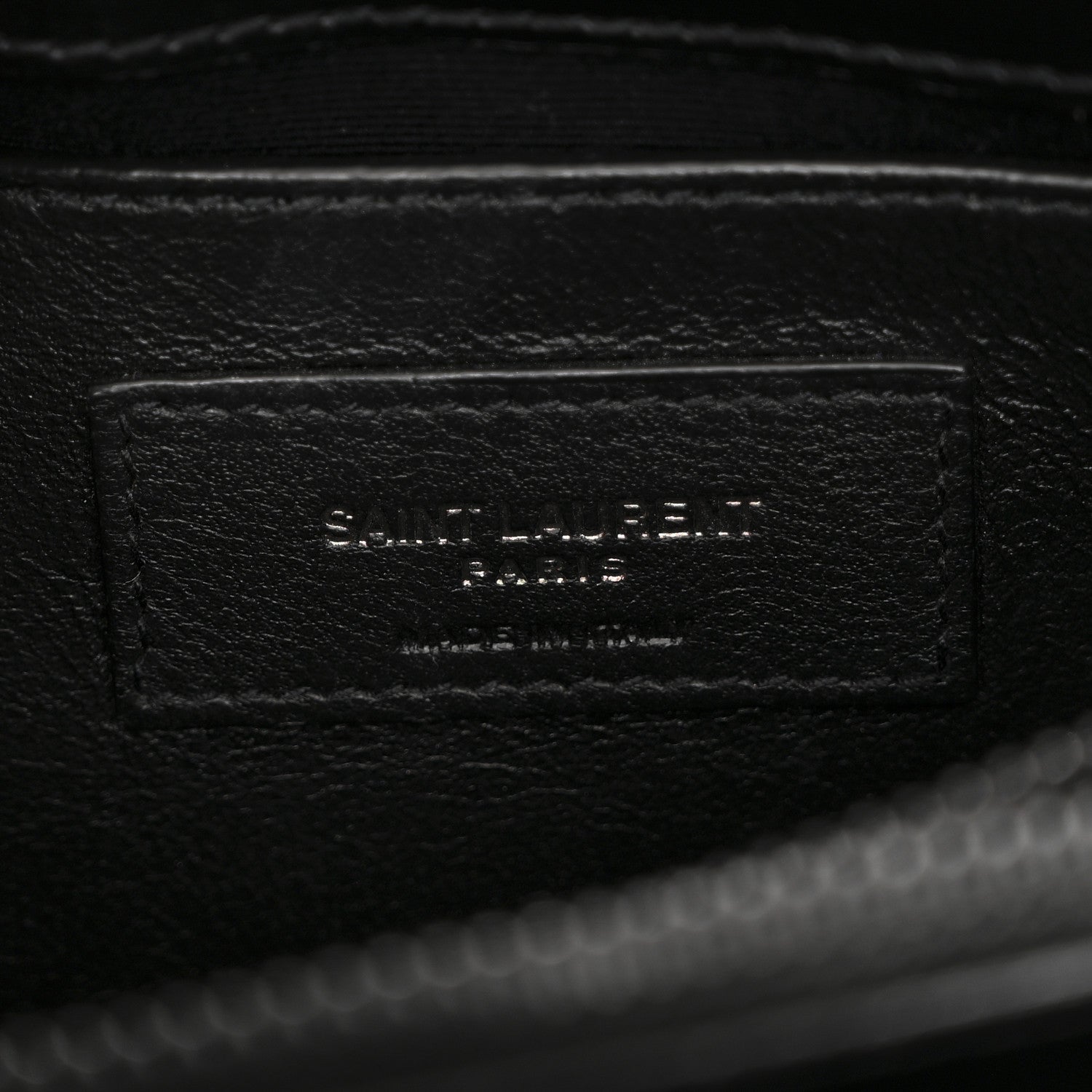 Saint Laurent Calfskin Y Quilted Monogram Monochrome Small Loulou Chain Satchel Black 6 of 10