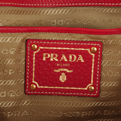 Prada Vitello Daino Tote Rosso 6 of 8