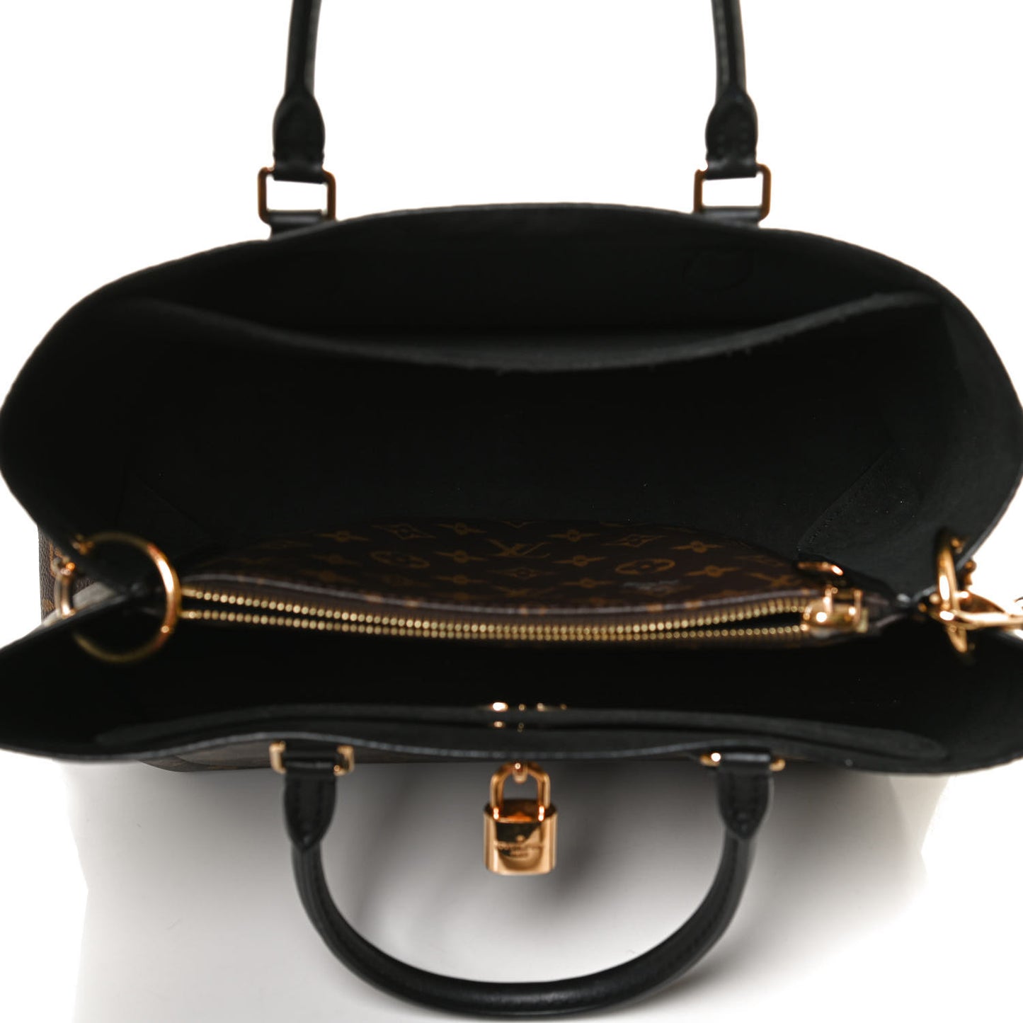 Monogram Flower Tote Black