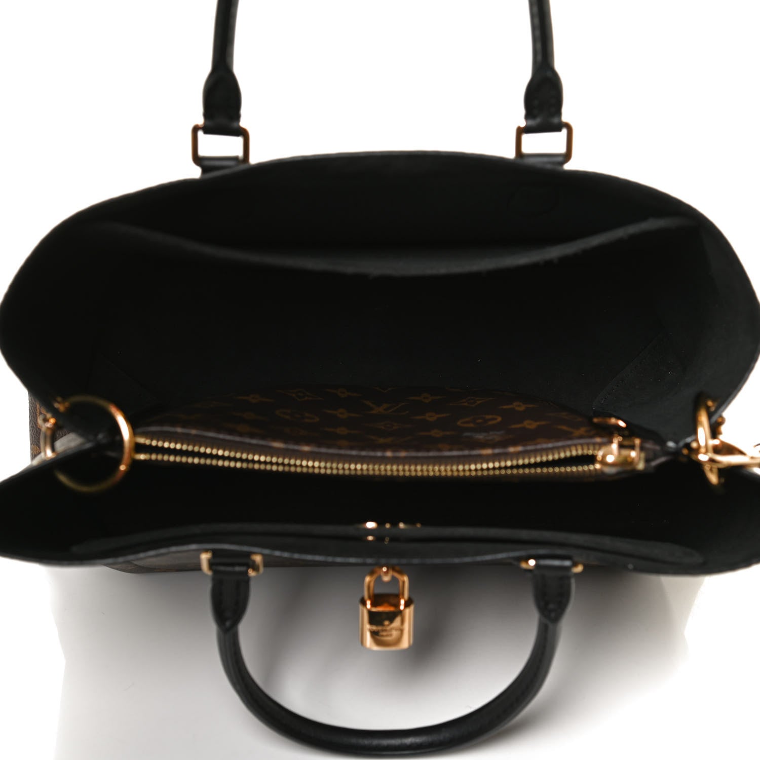 Louis Vuitton Monogram Flower Tote Black 5 of 15