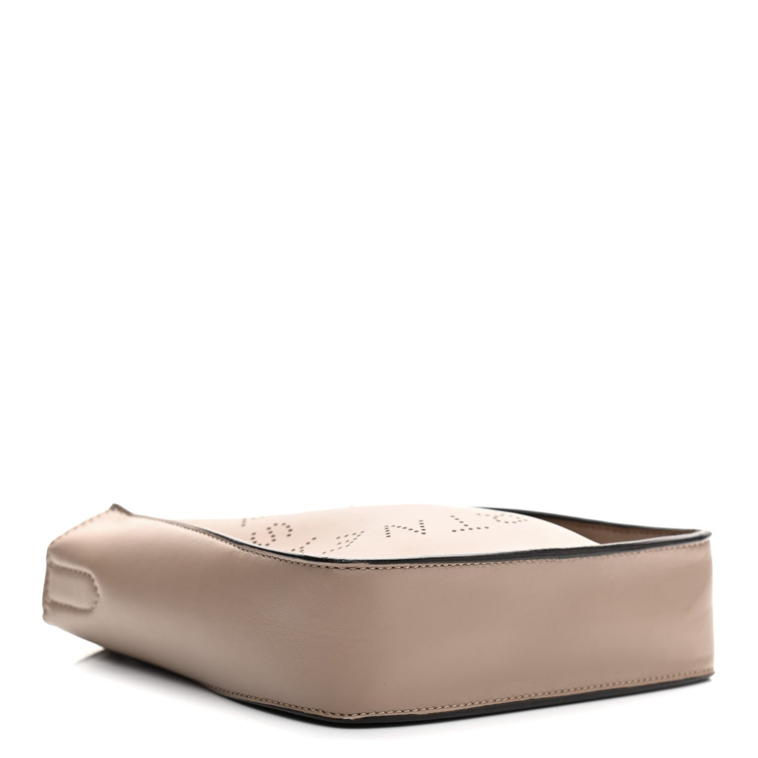 Stella McCartney Eco Alter Nappa Perforated Logo Tiny Crossbody Dark Taupe 4 of 11