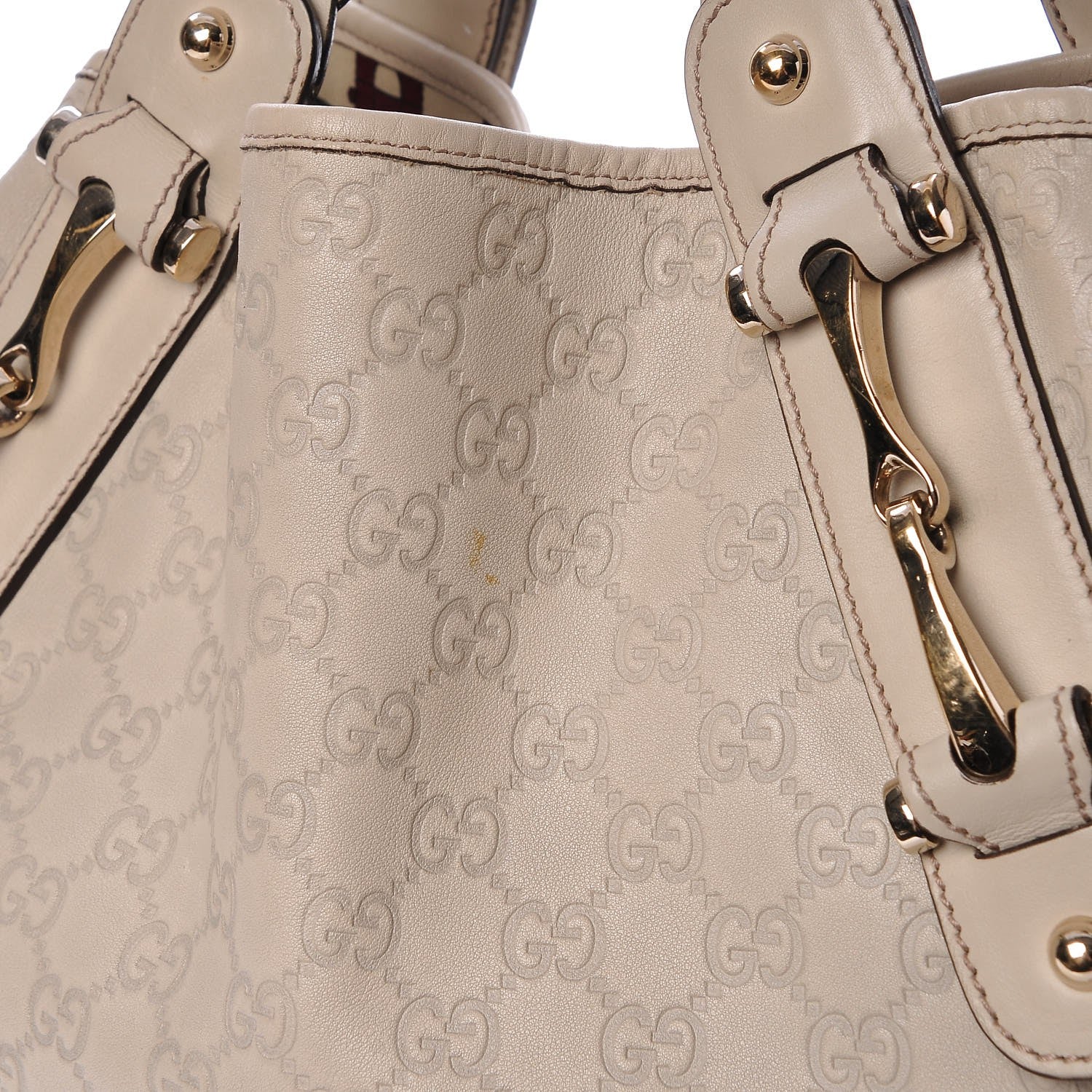 Gucci Guccissima Medium Pelham Shoulder Bag Off White 10 of 10