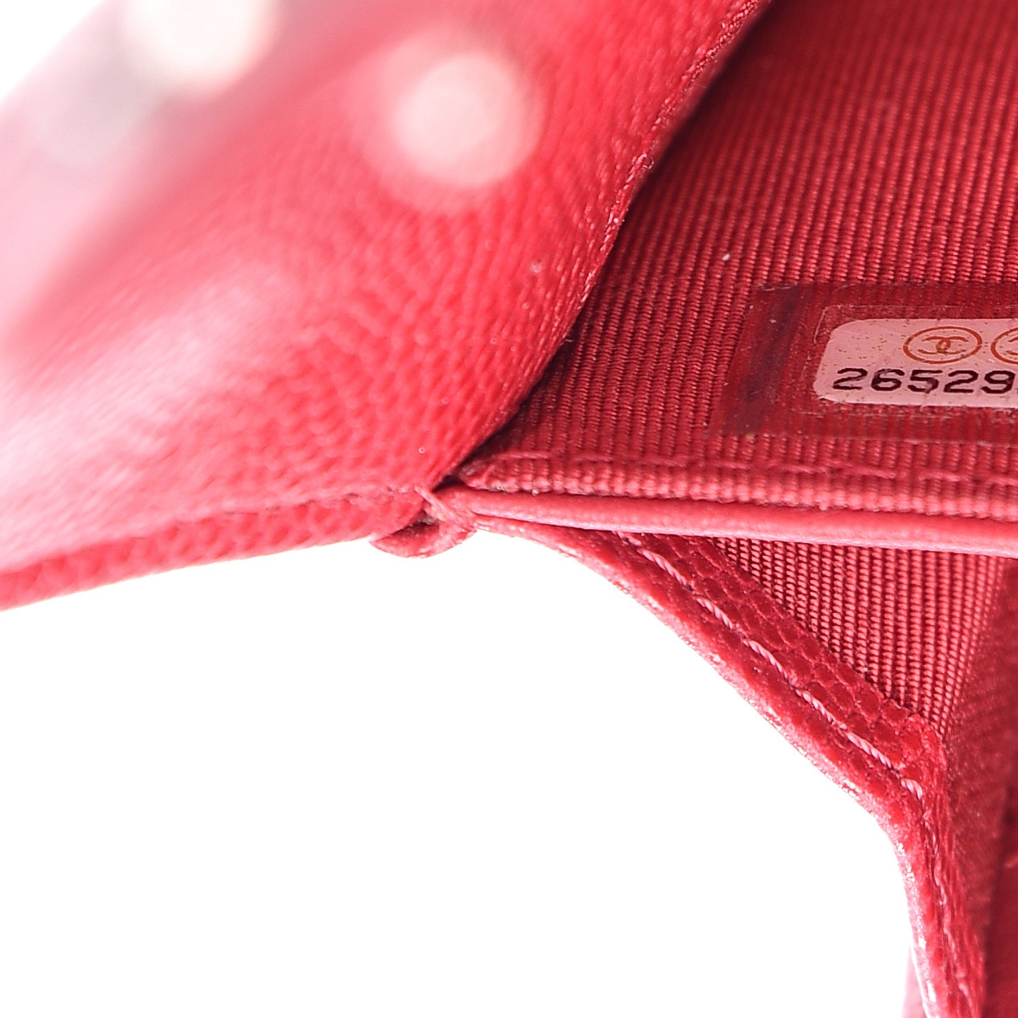 Caviar Quilted Medium Flap Wallet Red