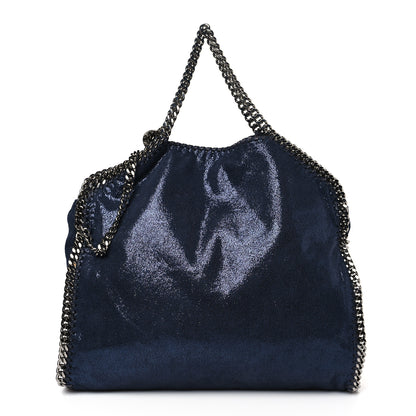 Stella McCartney Shaggy Deer Falabella Fold Over Tote Navy 1 of 8