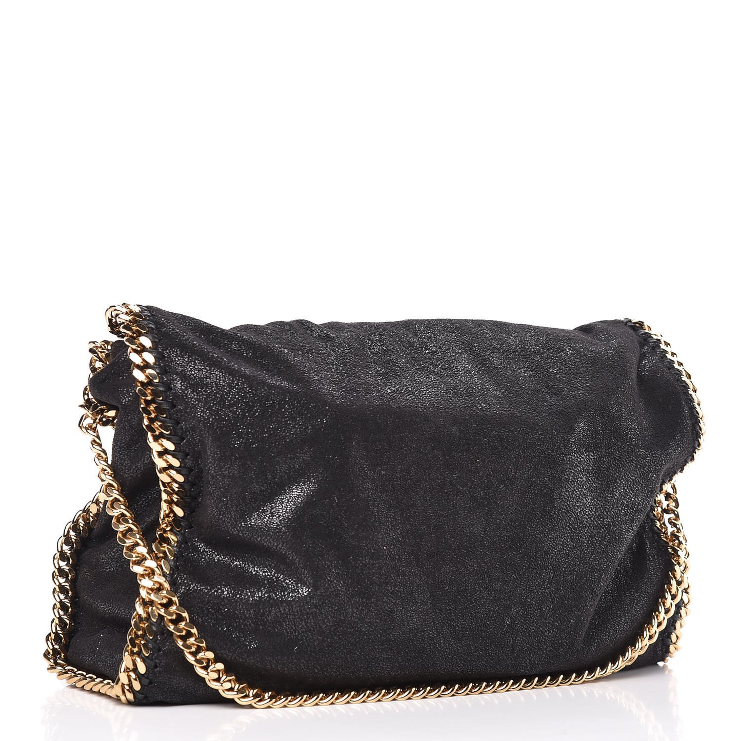 Shaggy Deer Falabella Fold Over Tote Black