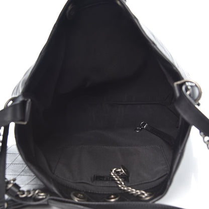 Chanel Calfskin Stitched Large Hobo Black 6 of 8