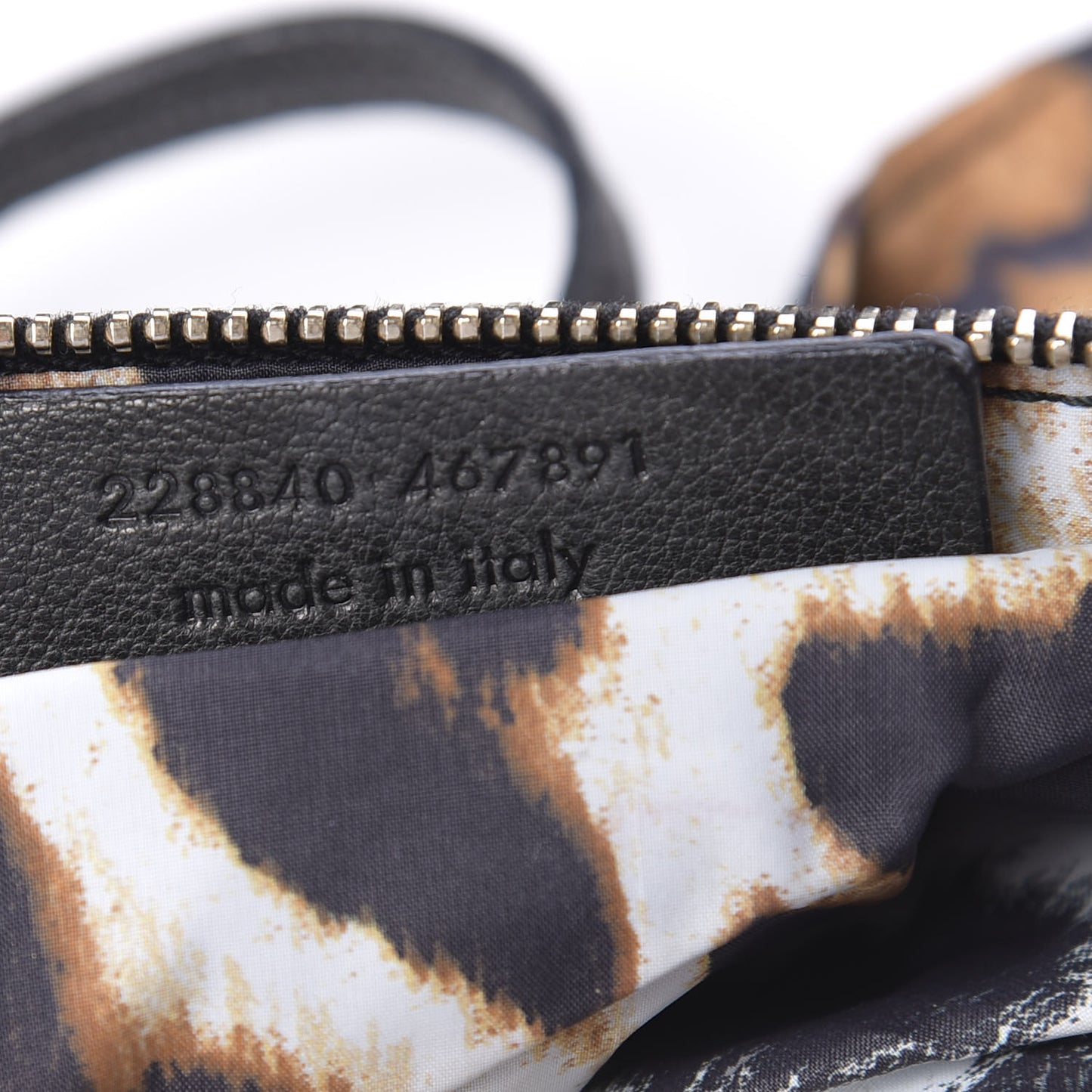 Sheepskin Large Roady Hobo Black Leopard