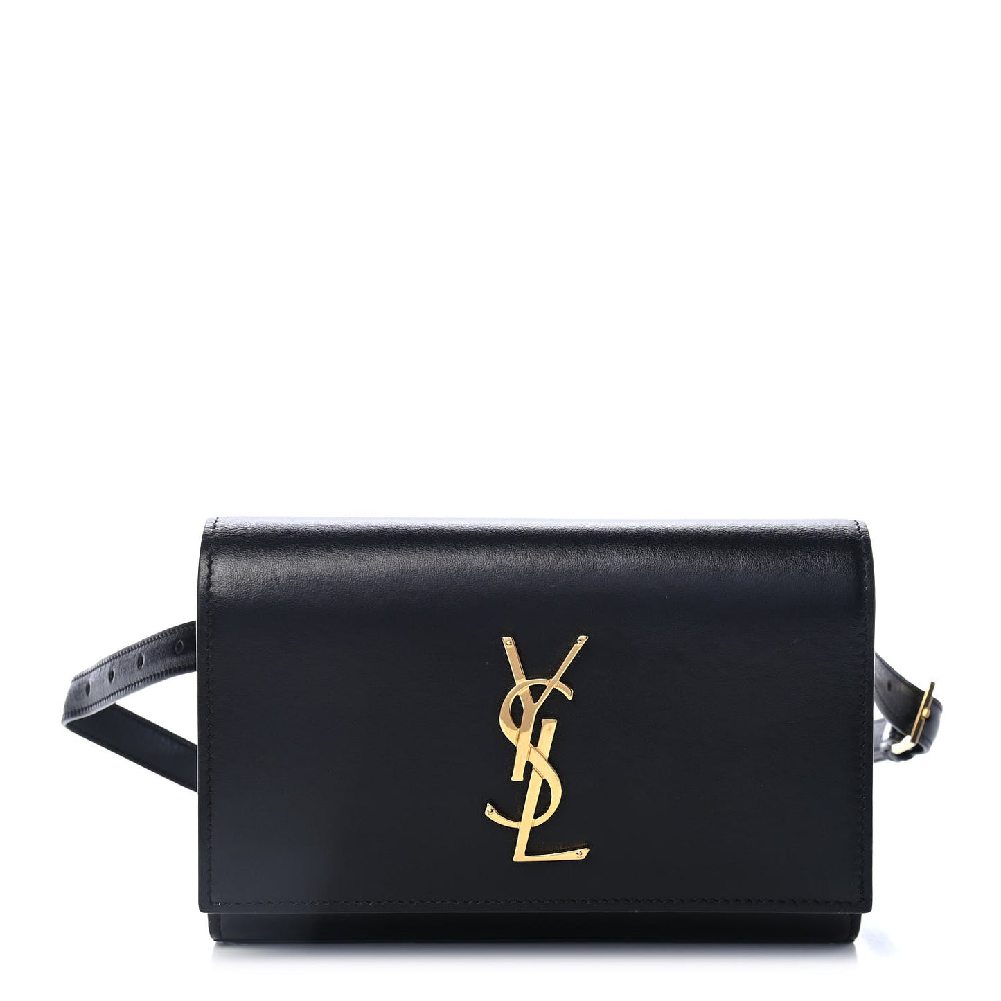 Smooth Calfskin Monogram Kate Belt Bag Black