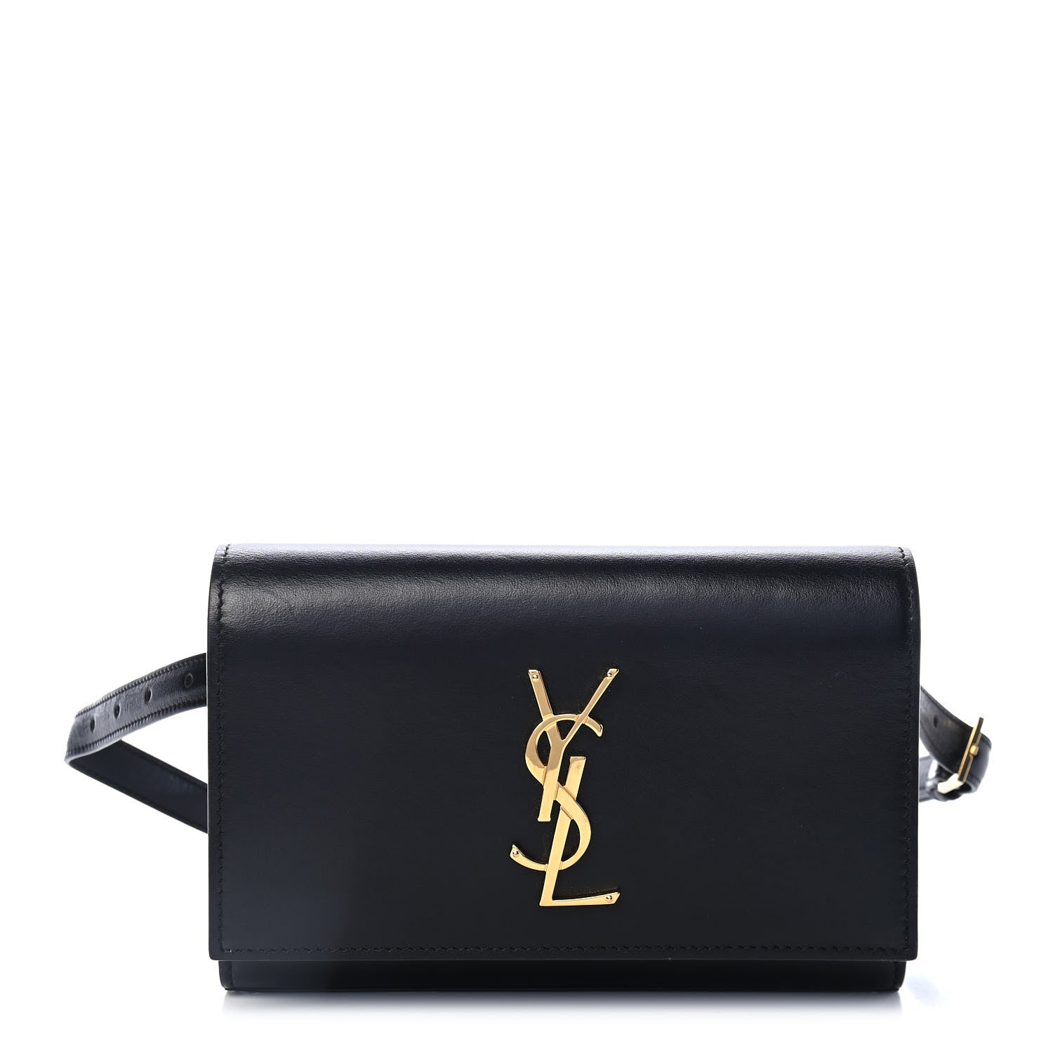 Saint Laurent Smooth Calfskin Monogram Kate Belt Bag Black 1 of 4