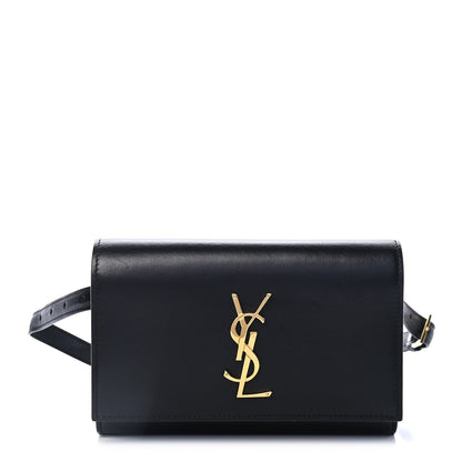 Saint Laurent Smooth Calfskin Monogram Kate Belt Bag Black 1 of 4