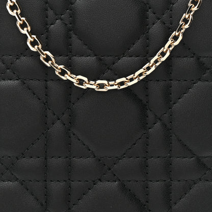 Christian Dior Lambskin Cannage Lady Dior Phone Holder Black 8 of 11