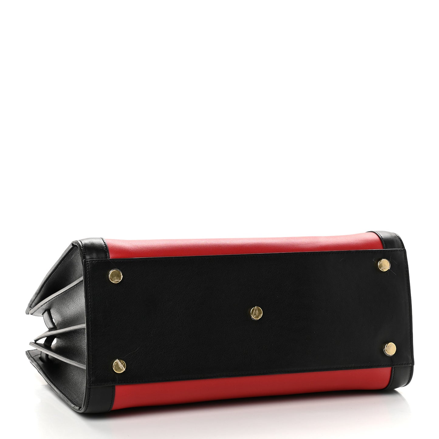 Calfskin Bi-Color Small Sac De Jour Lipstick Red Black