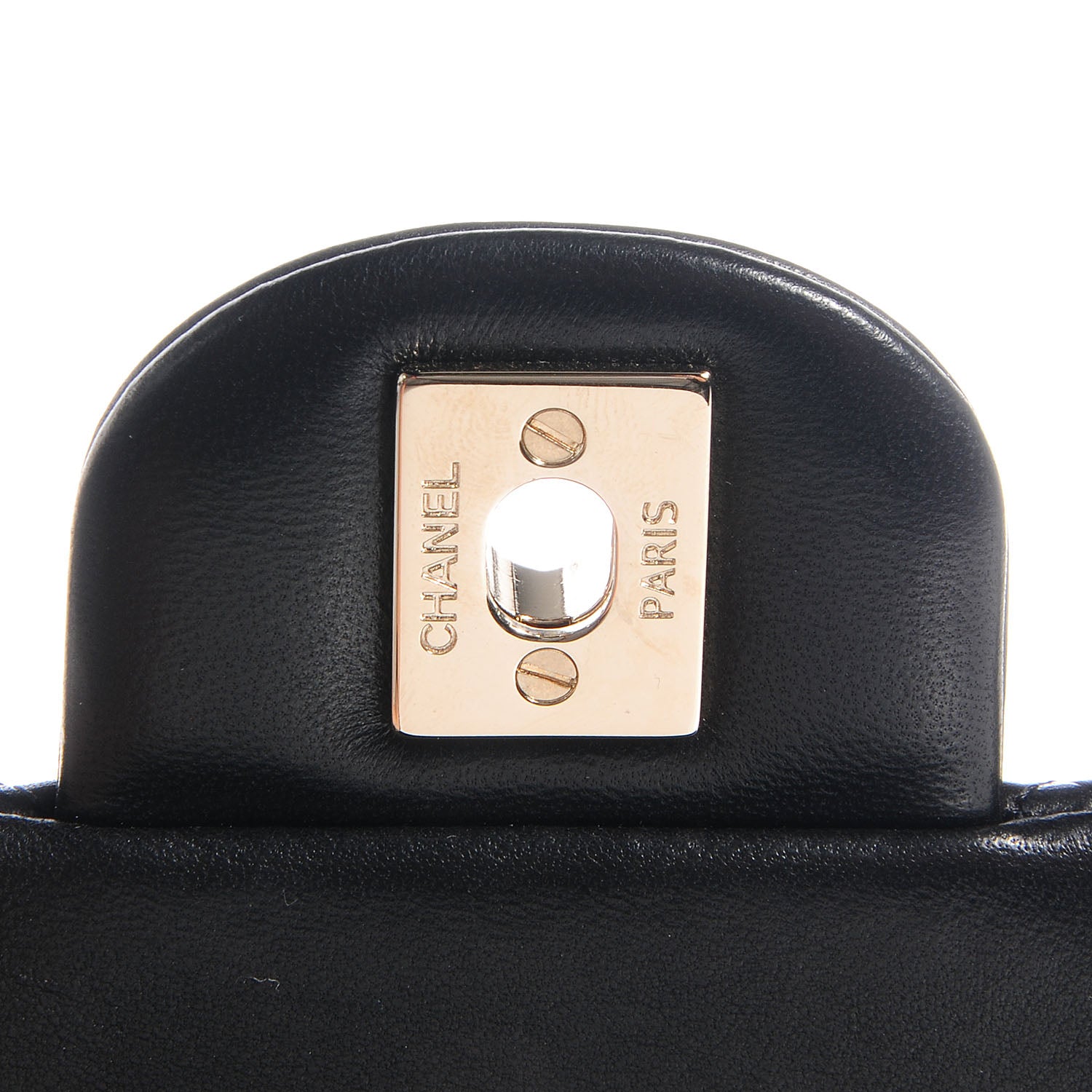 Chanel Lambskin Quilted Valentine Charms Mini Rectangular Flap Black 7 of 10
