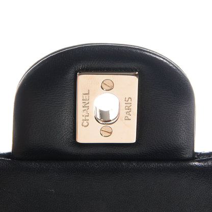 Chanel Lambskin Quilted Valentine Charms Mini Rectangular Flap Black 7 of 10