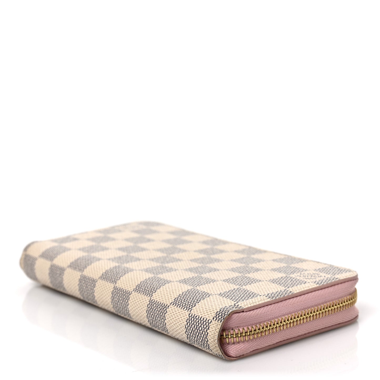 Damier Azur Zippy Wallet Rose Ballerine