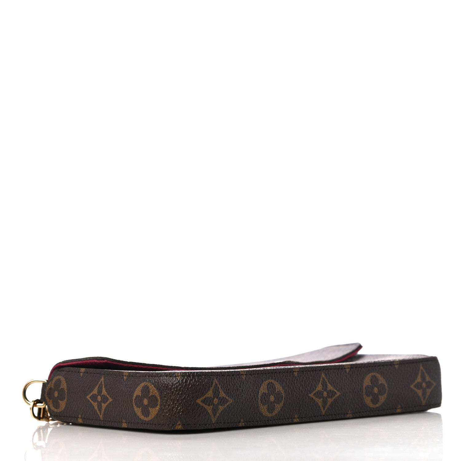 Louis Vuitton Monogram Pochette Felicie Chain Wallet Fuchsia 5 of 11