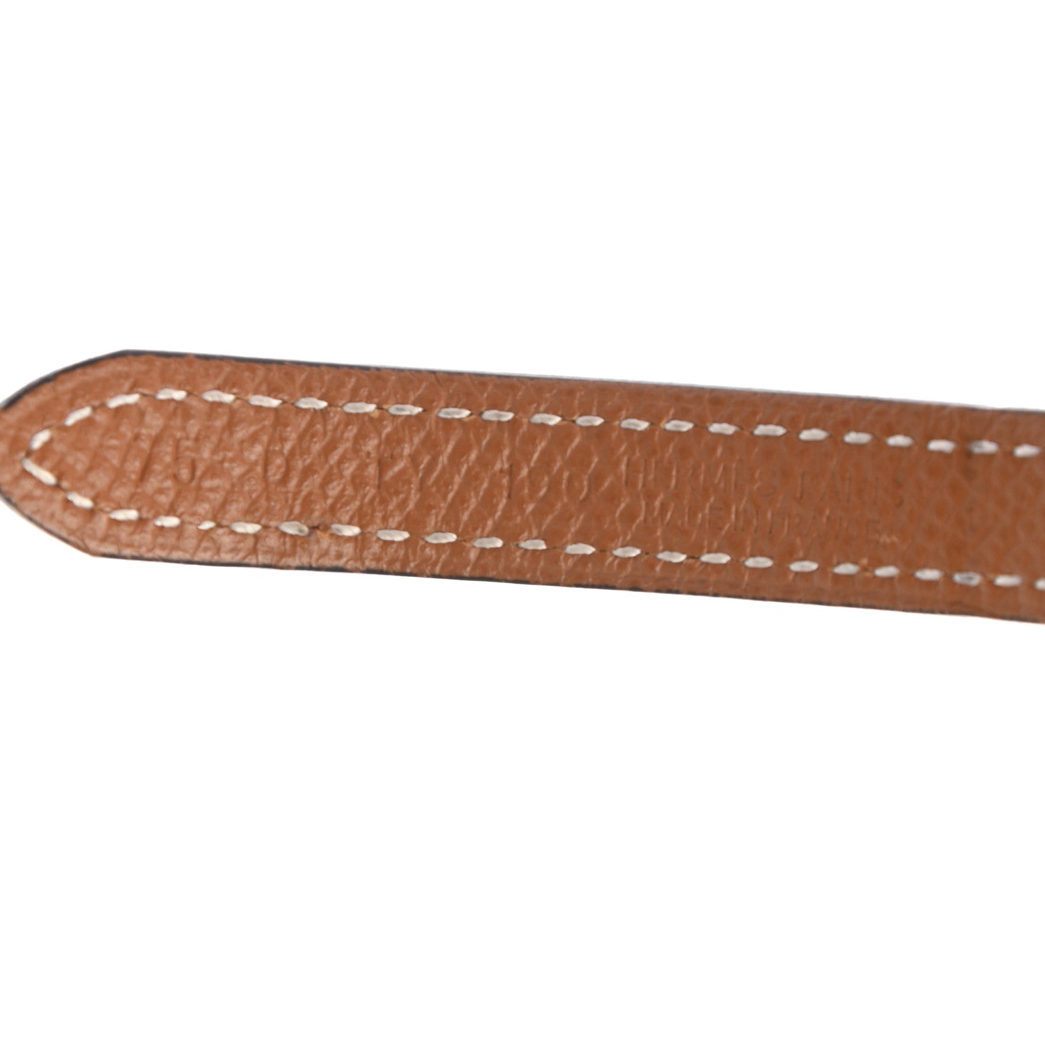 Hermes Swift Epsom 13mm 5382 Rock Belt 75 Black Gold 3 of 5