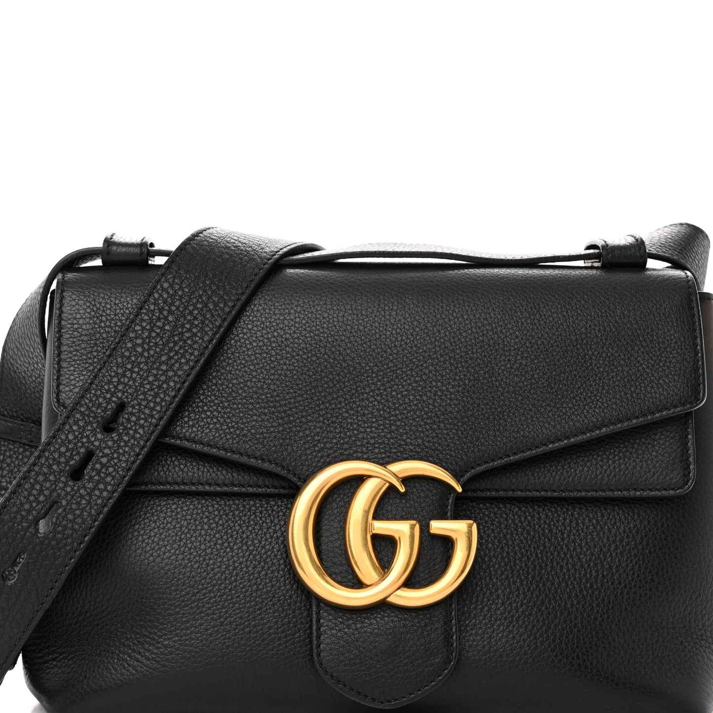 Cellarius Calfskin GG Marmont Shoulder Bag Black