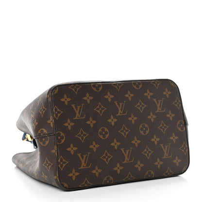 Louis Vuitton Monogram Neonoe MM Blue Jean 3 of 9