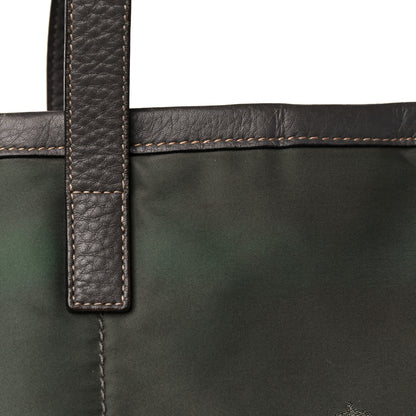 Prada Tessuto Nylon Logo Tote Green 12 of 16