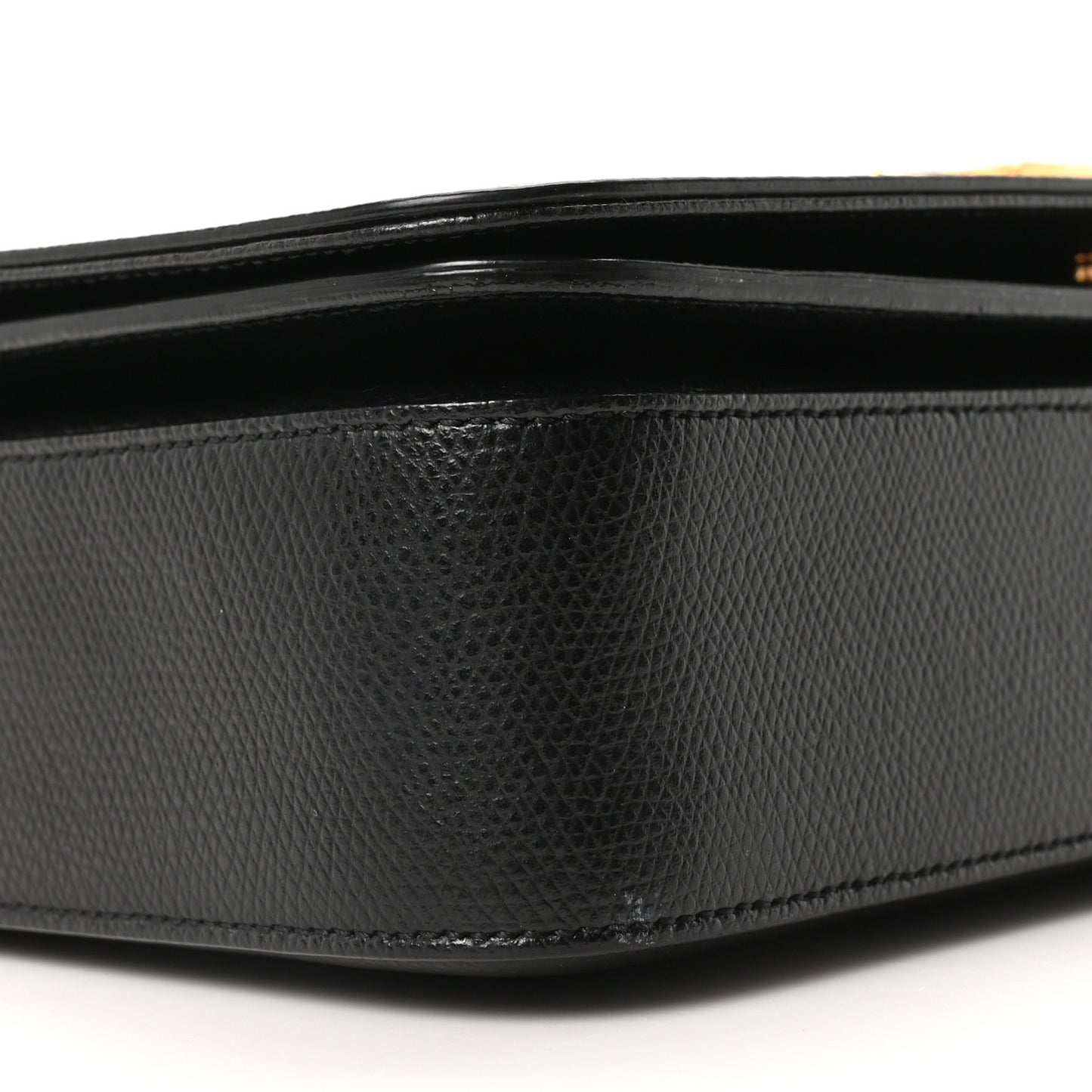 Textured Calfskin Medium Classic Monogram Universite Bag Black