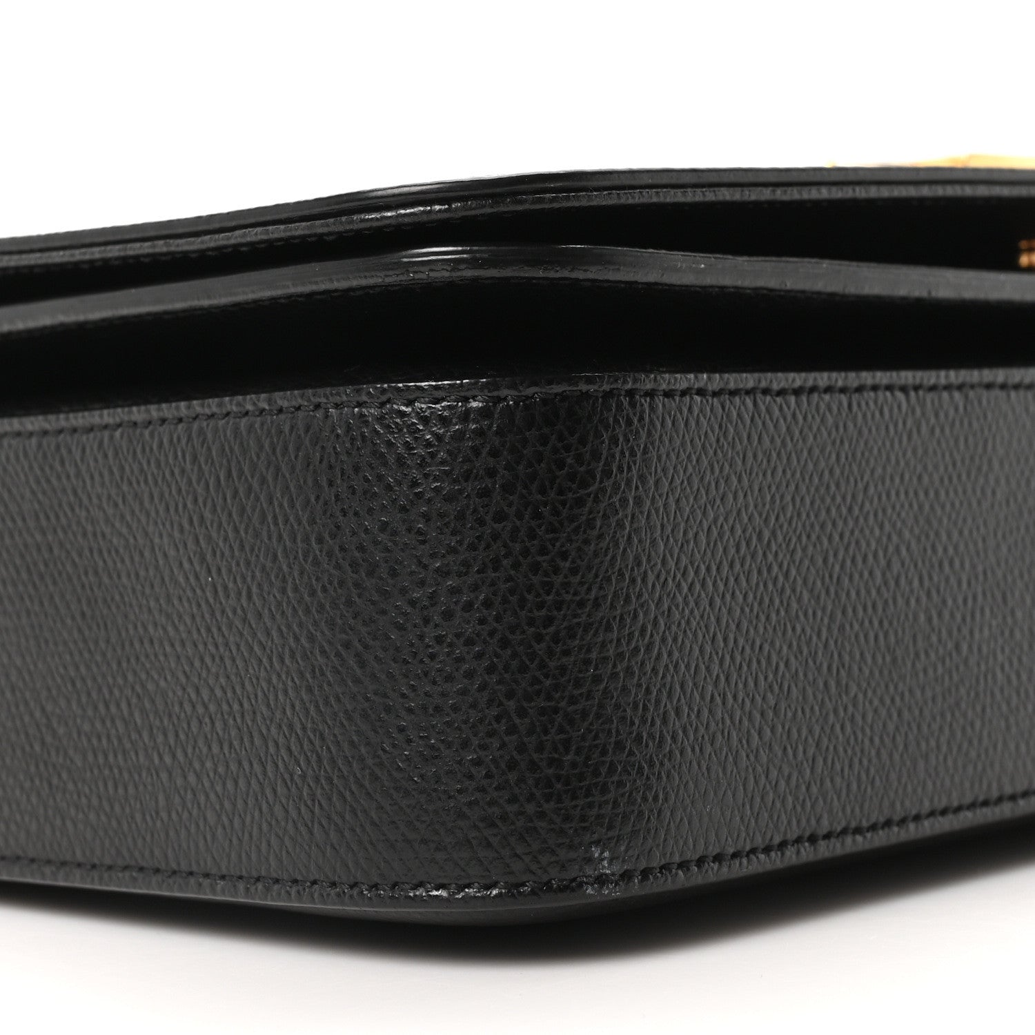 Saint Laurent Textured Calfskin Medium Classic Monogram Universite Bag Black 8 of 9