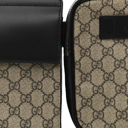 Gucci GG Supreme Monogram Web Belt Bag Dark Brown 9 of 10