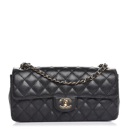 Chanel Caviar Quilted East West Flap Black 1 of 7
