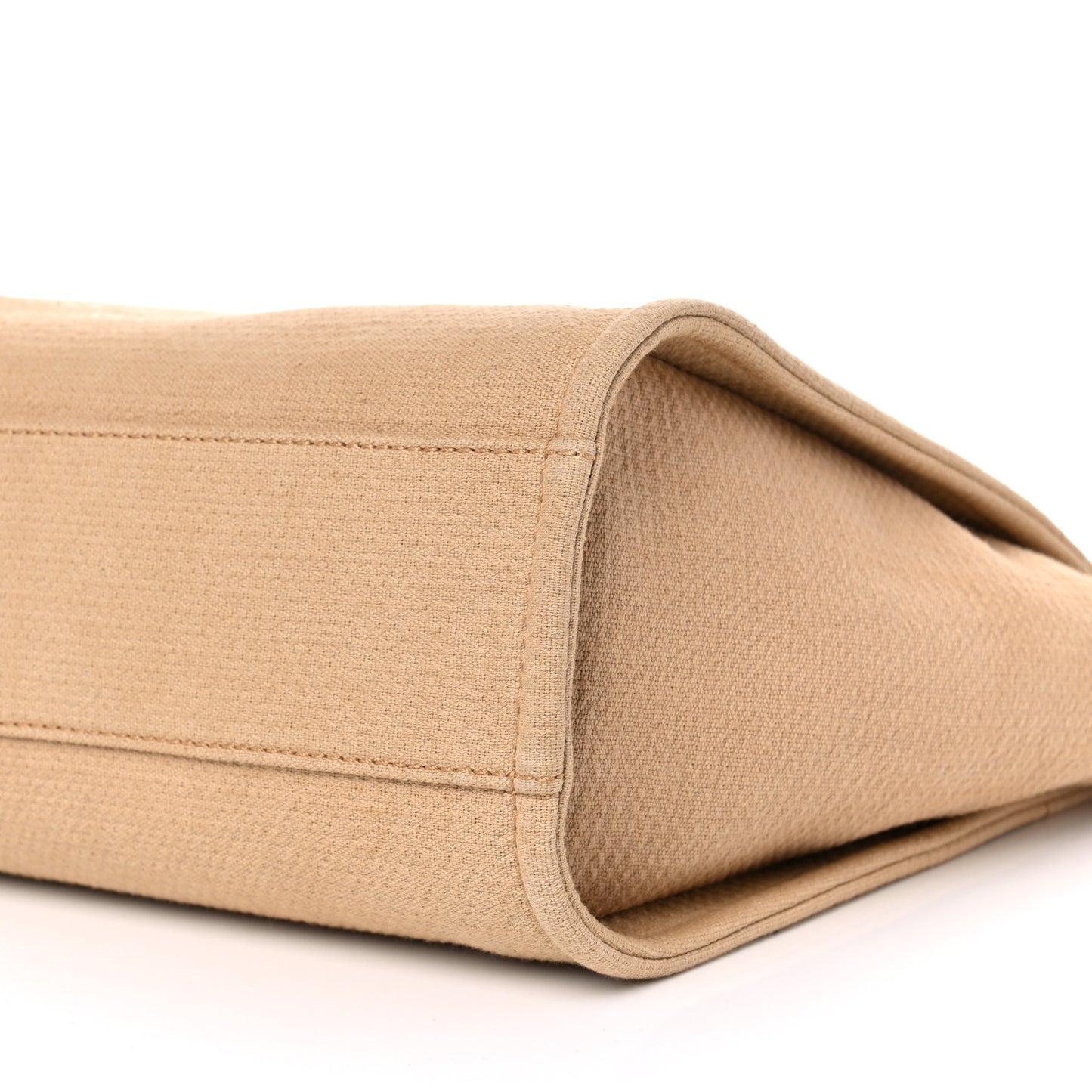 Mixed Fibers Small Deauville Tote Beige