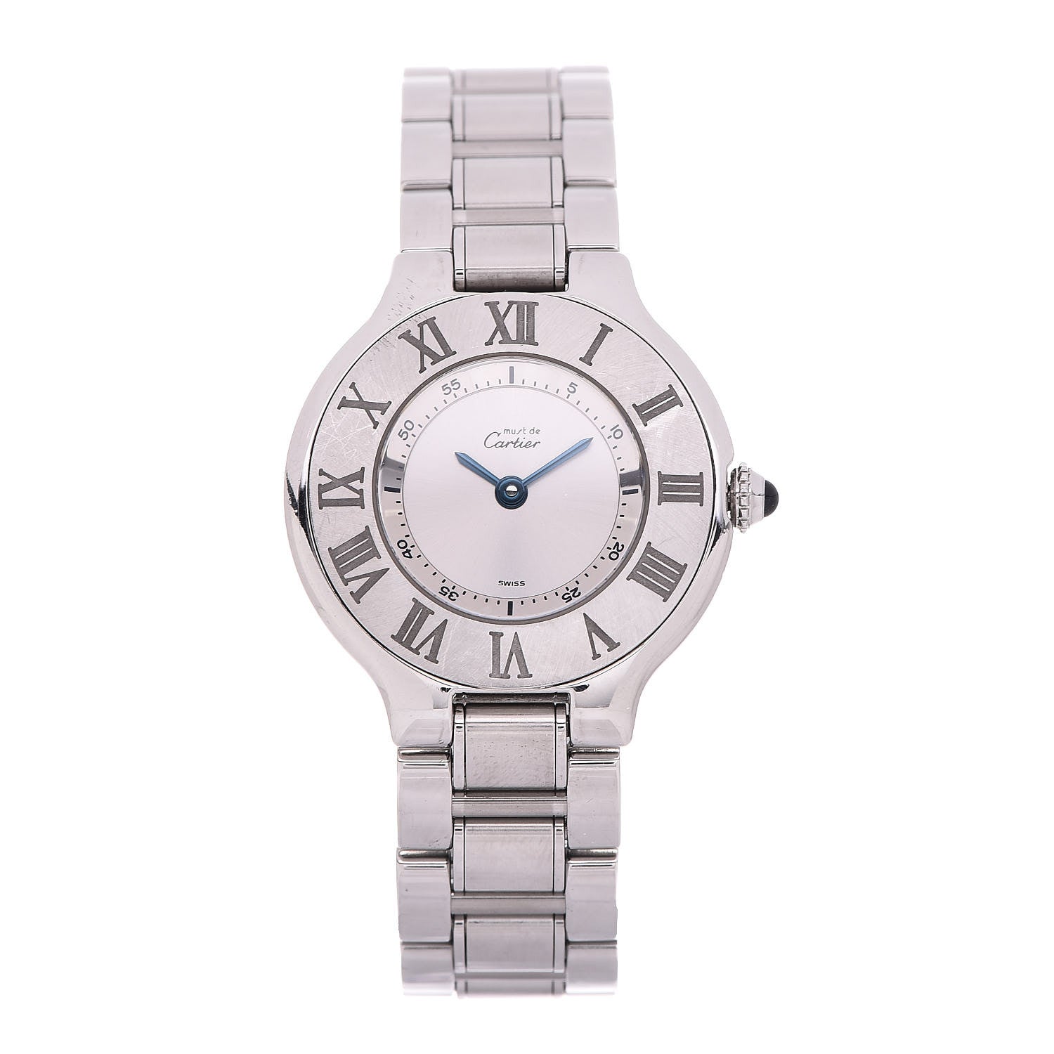 Cartier Stainless Steel 28mm Must De 21 Quartz Watch 1 of 12