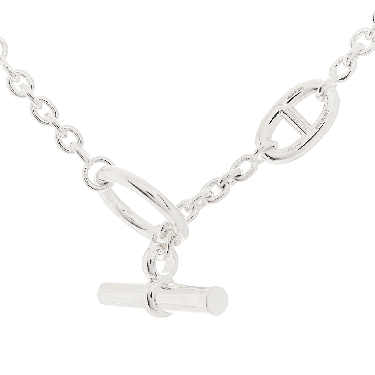 Hermes Sterling Silver Farandole Necklace 120 4 of 7