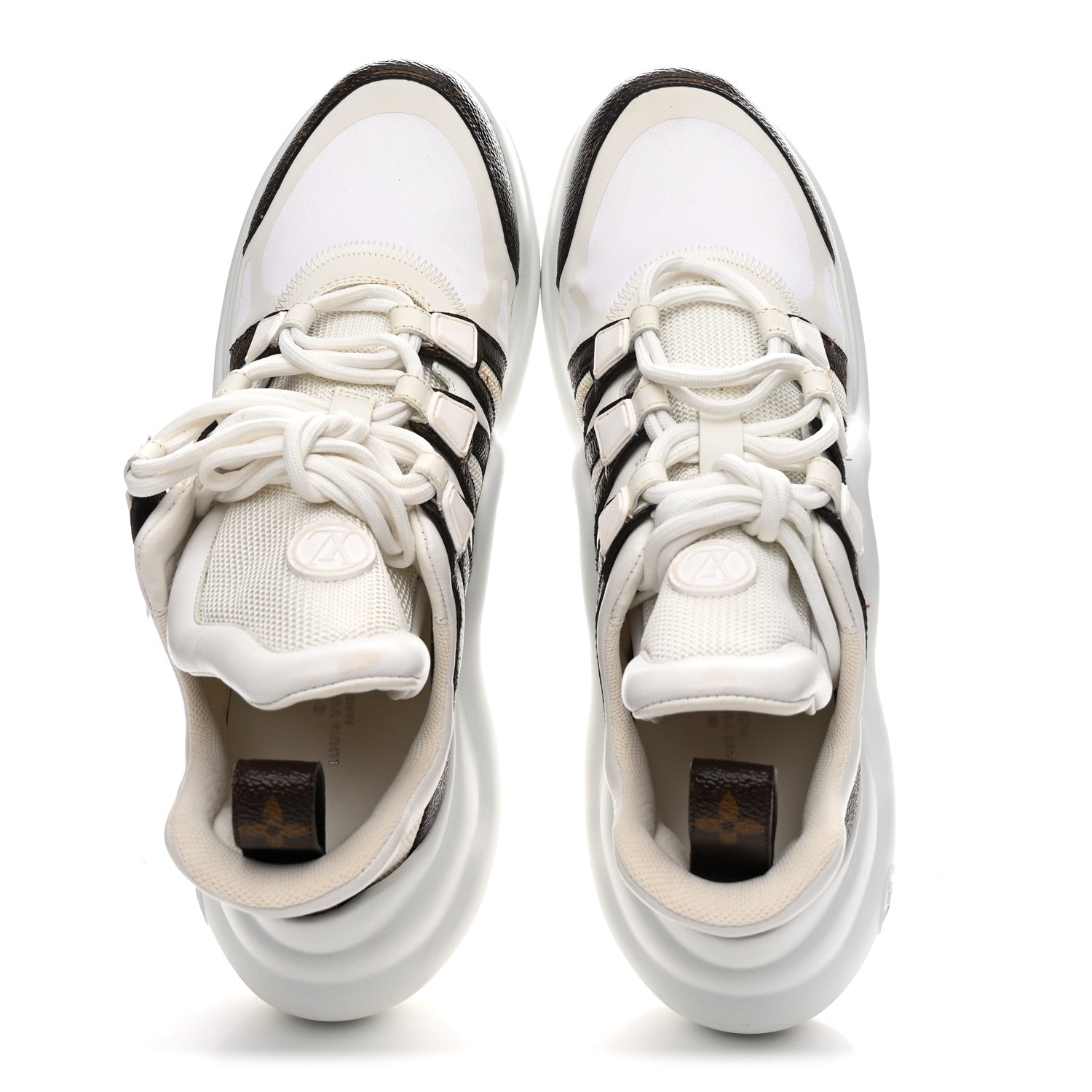 Louis Vuitton Patent Monogram LV Archlight Sneakers 40 White 2 of 11