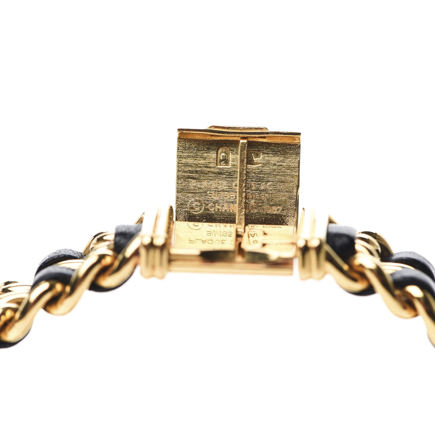 Stainless Steel Lambskin 20mm Chain Premiere Quartz Watch Gold M