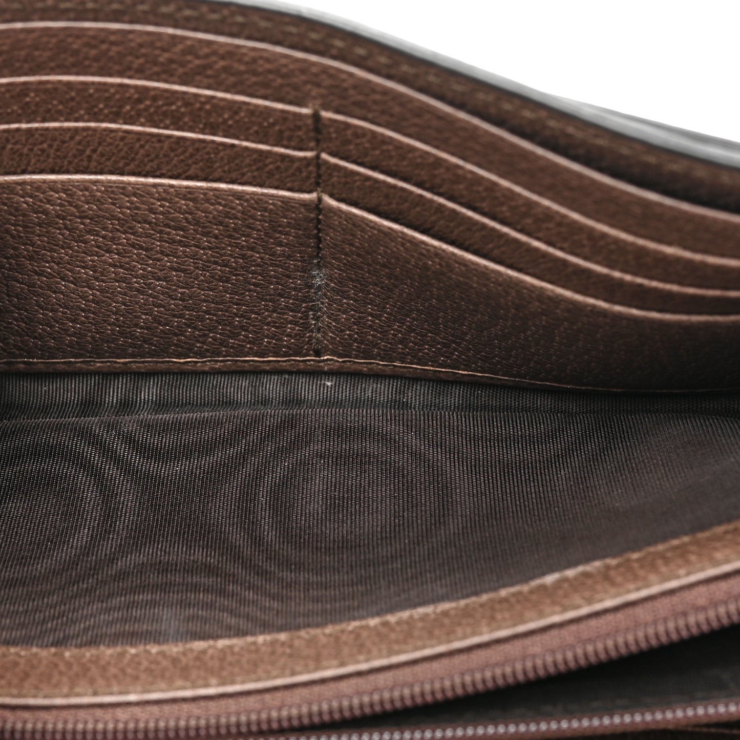 GG Supreme Monogram Web Ophidia Continental Wallet Brown