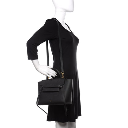 Celine Baby Grained Calfskin Mini Belt Bag Black 2 of 9