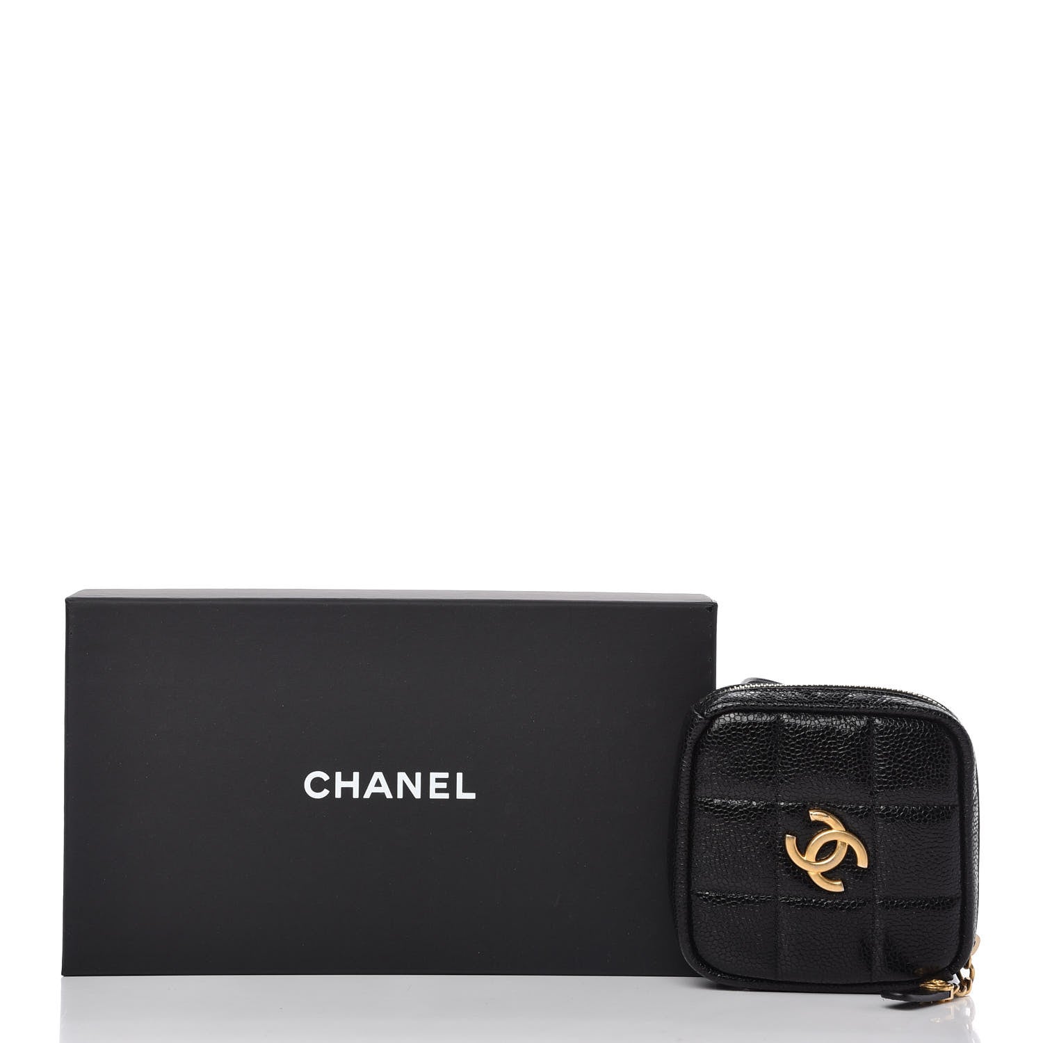 Chanel Caviar Quilted Coin Purse Belt Bag Black 9 of 9