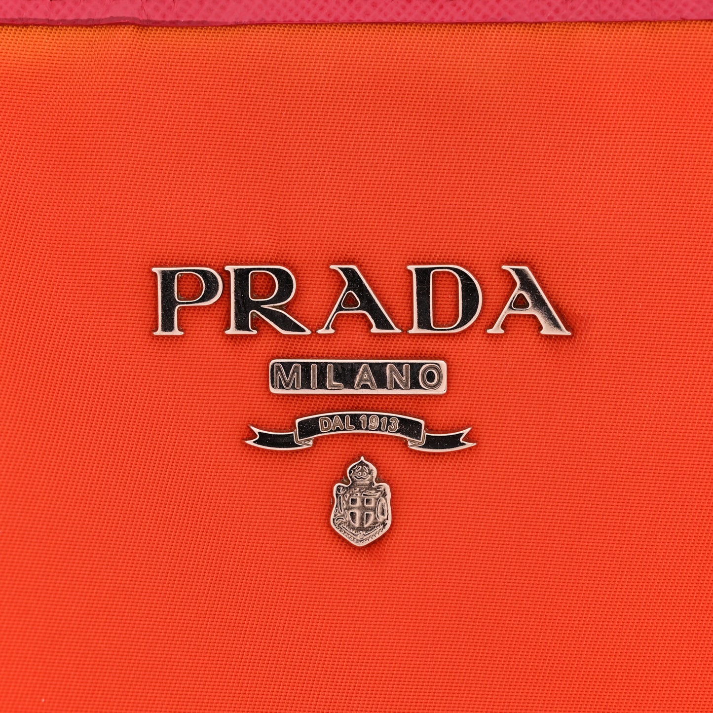 Tessuto Nylon Saffiano Tote Papaya Ibisco