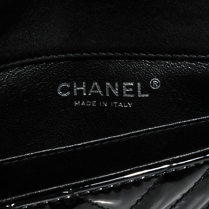 Chanel Patent Chevron Quilted Extra Mini Flap Black 6 of 8